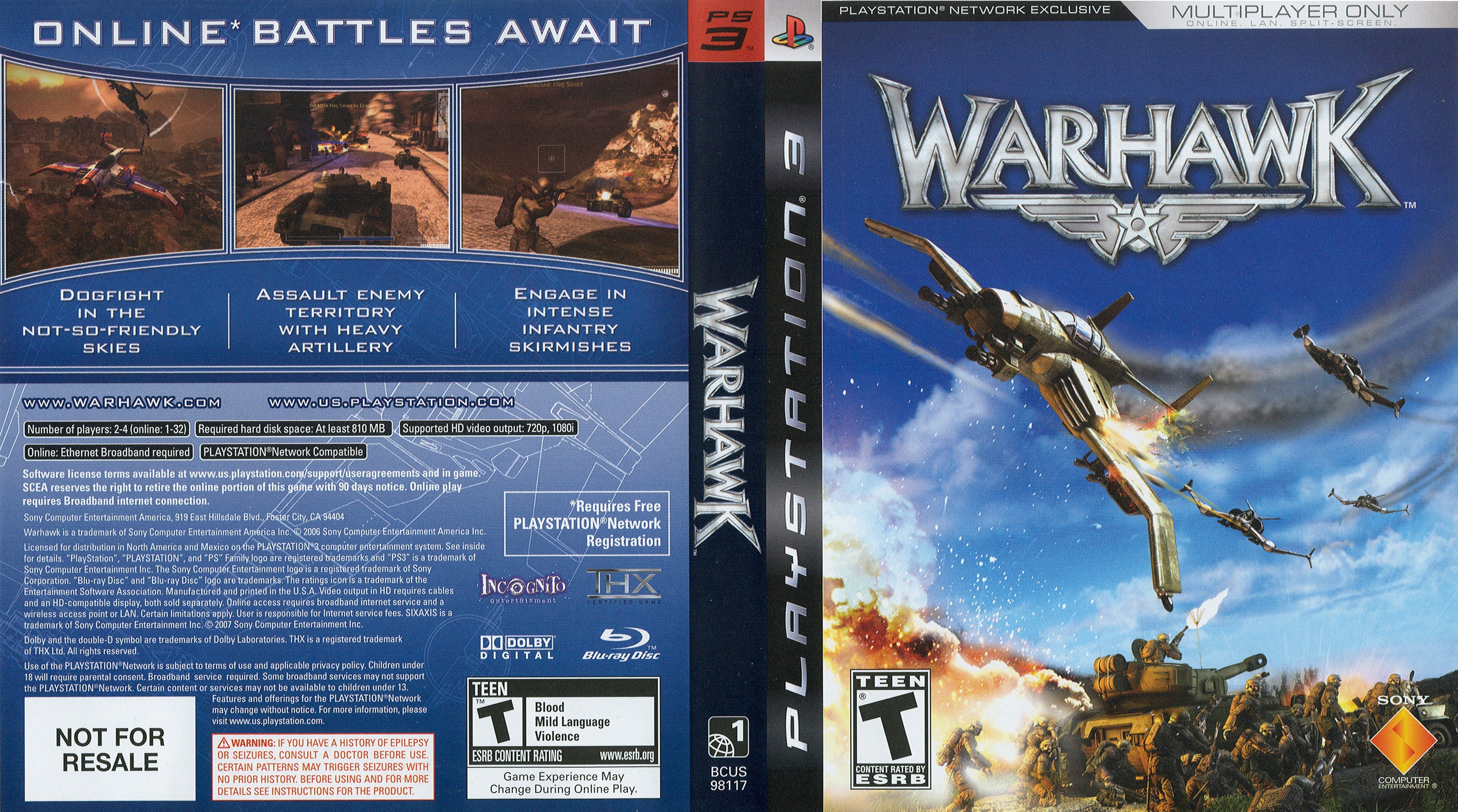 Warhawk: $39 on 8/28 (PS3)