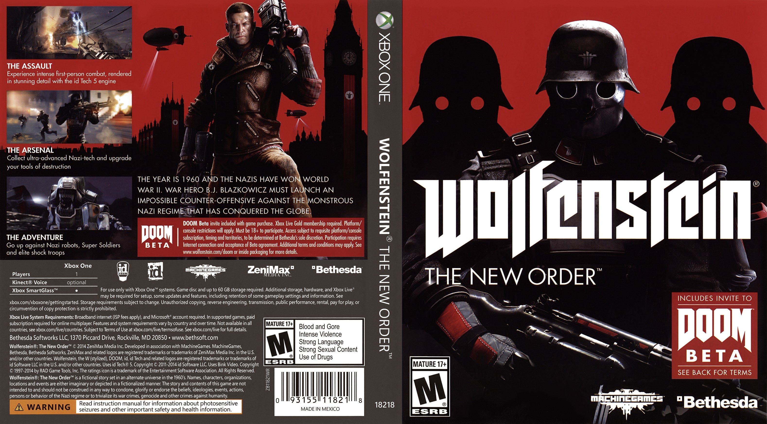 Wolfenstein The New Order Xbox One | Clarkade