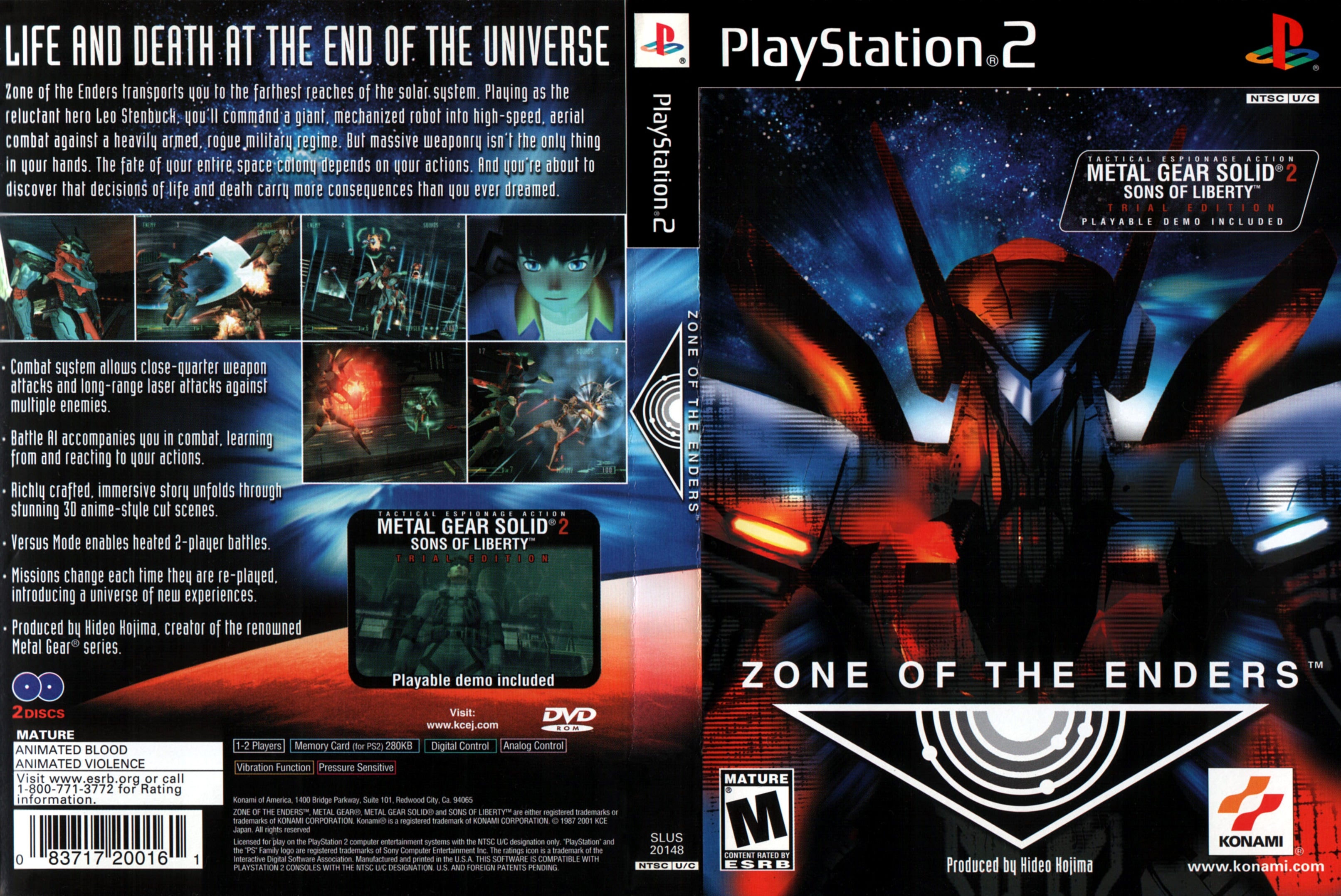 Zone Of The Enders PS2