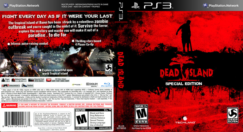 Dead Island Riptide Special Edition PS3
