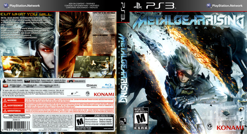 Metal Gear Rising Revengeance Xbox 360