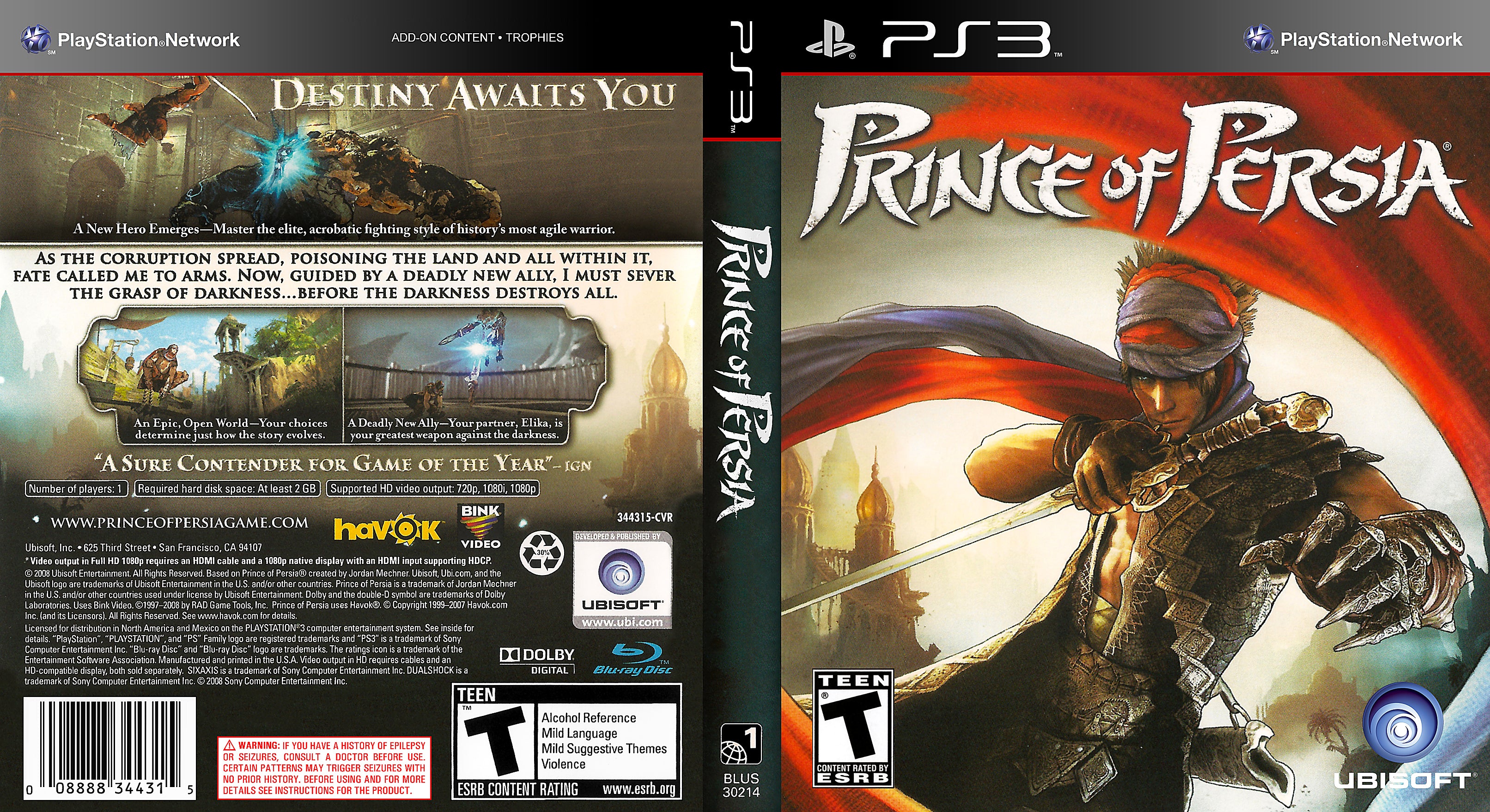 Prince of Persia: The Two Thrones (Greatest Hits Edition) (Sony  PlayStation